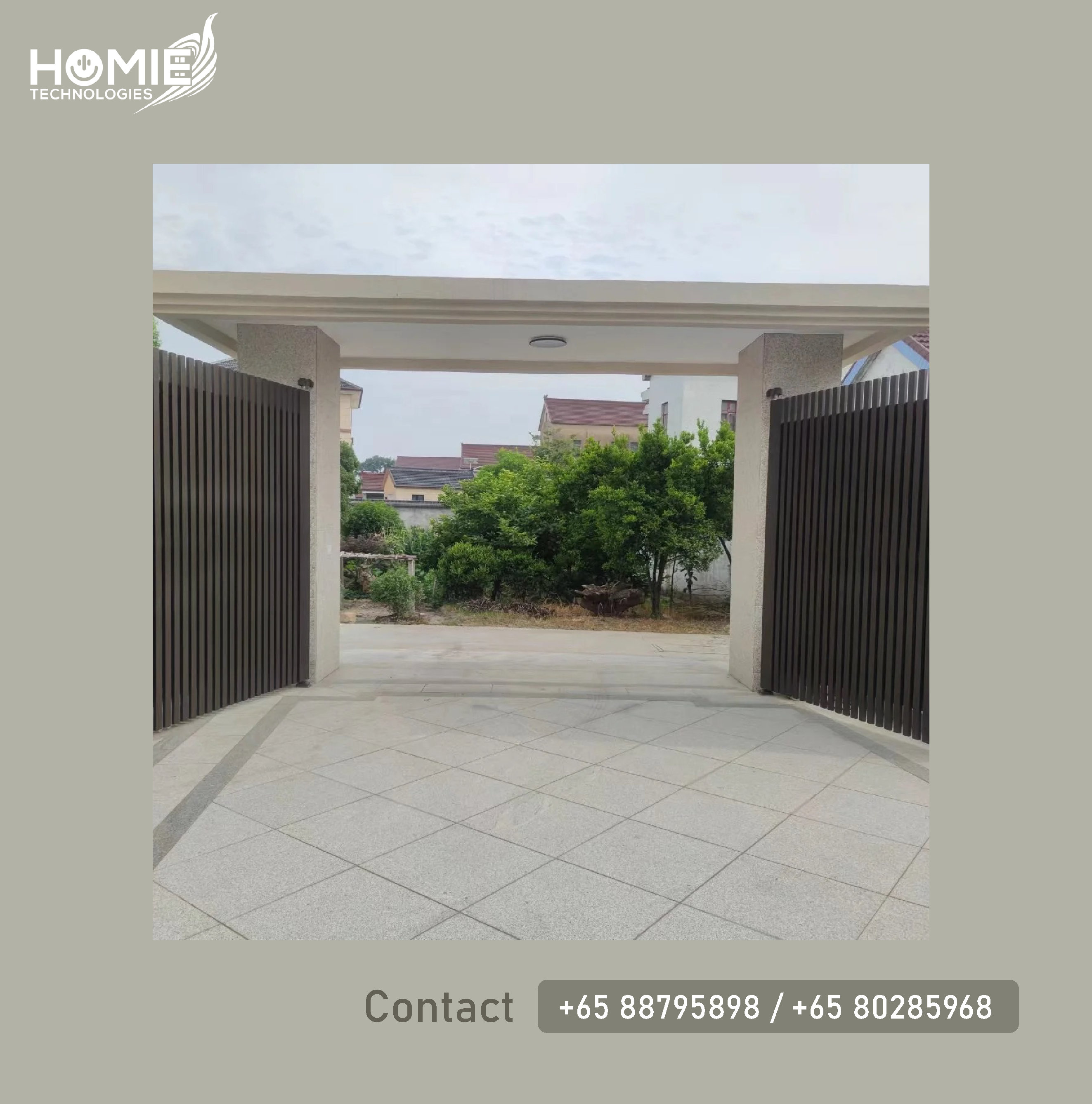Aluminium Swing Gate – Homie Technologies